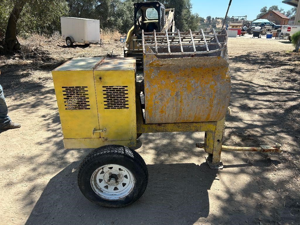 Generator on trailer